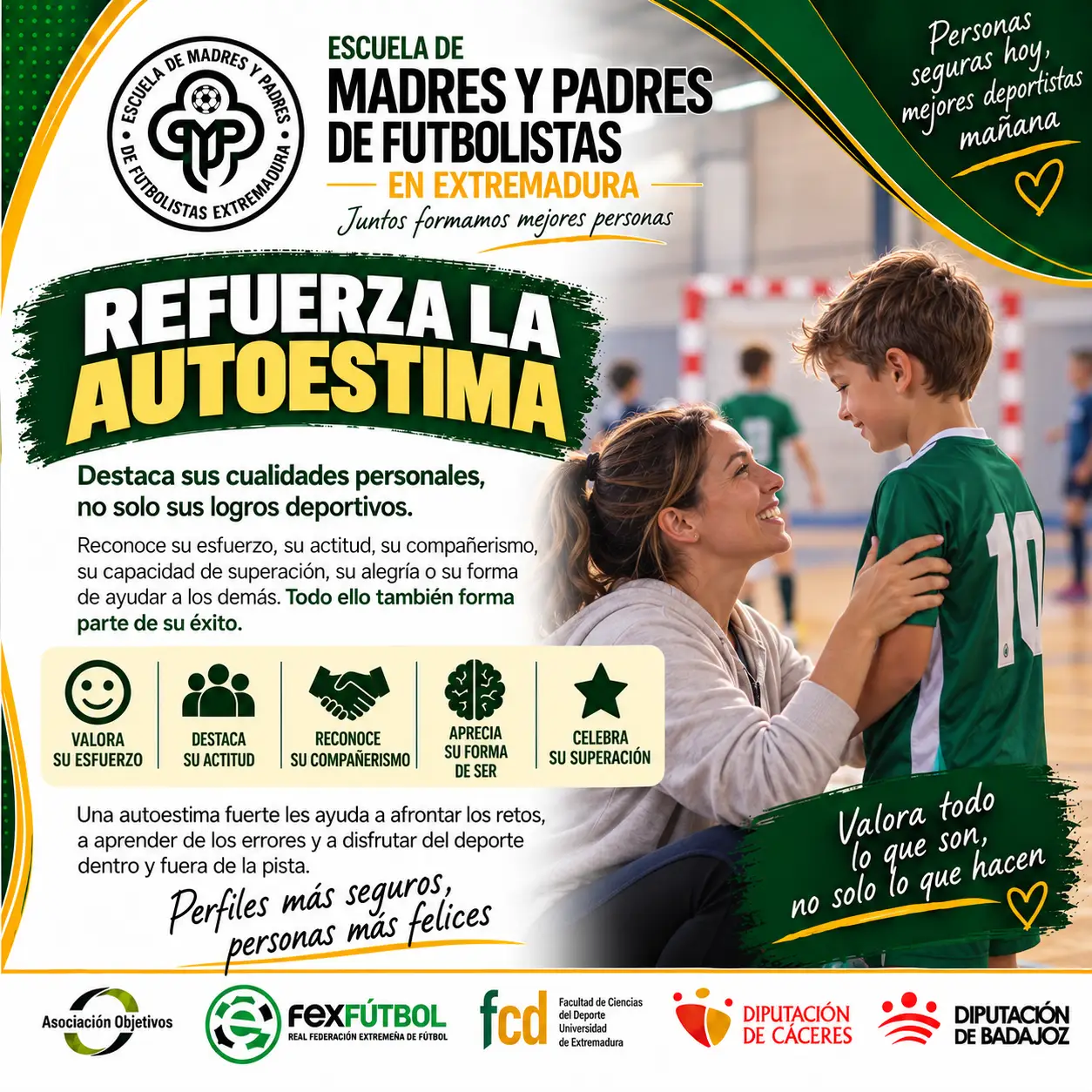 refuerza la autoestima deportiva