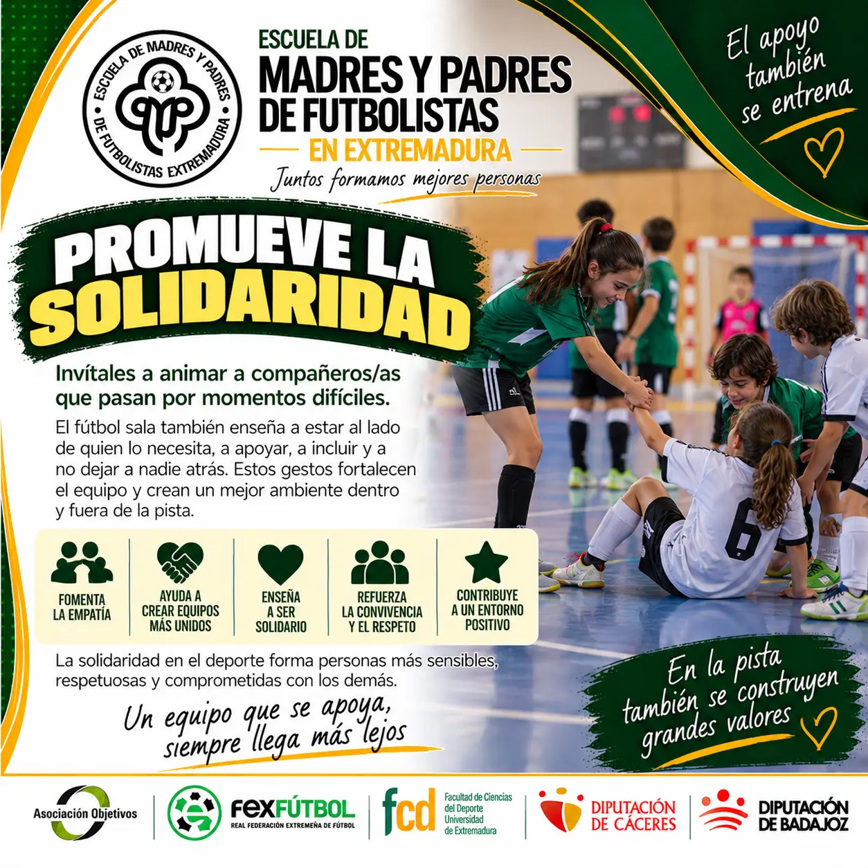 solidaridad en la pista